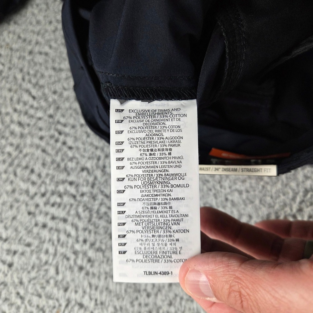 5.11 Tactical Apex Pant Men 33x34 Dark Navy Flex-Tac Straight Fit 74434 - Picture 9 of 14
